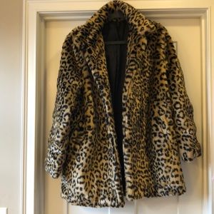 Faux Fur Leopard Jacket